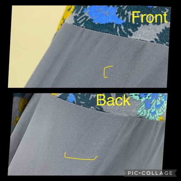 LOGO By Lori Goldstein Womens US XS Floral Cotton Modal Woven Chiffon Tunic Top - Picture 14 of 16